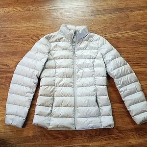 Eddie Bauer Silver Down Jacket, Size Med
